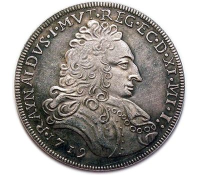  Монета талер 1719 «Монах» Италия (копия), фото 2 